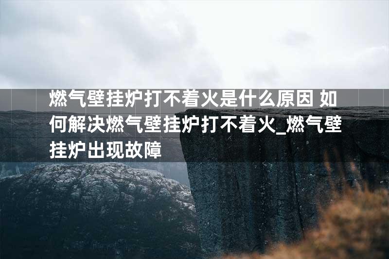 燃气壁挂炉打不着火是什么原因 如何解决燃气壁挂炉打不着火_燃气壁挂炉出现故障